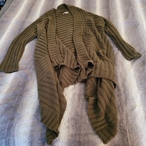 Justfab Waterfall cardigan sweater size L